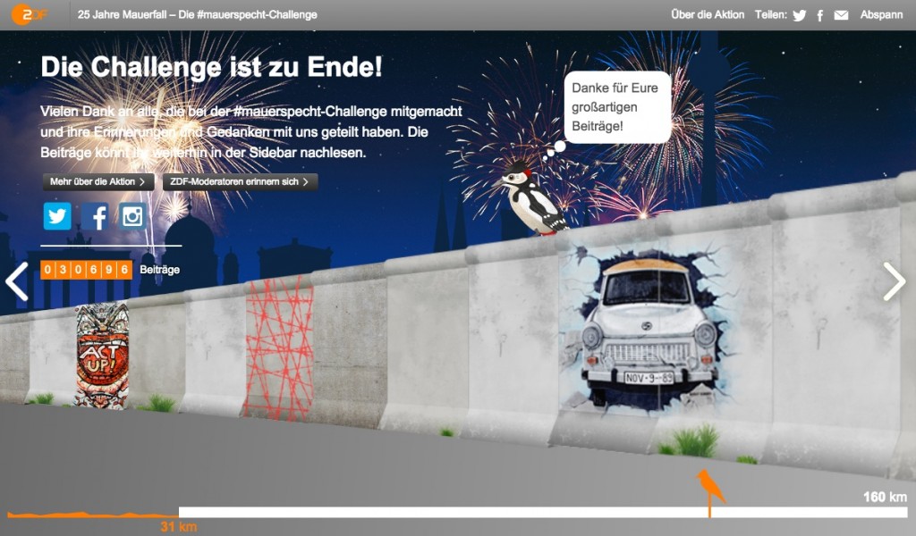 Mauerspecht Challenge ZDF